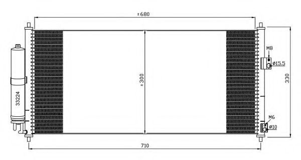 Радиатор кондиционера (конденсатор) NRF 35435