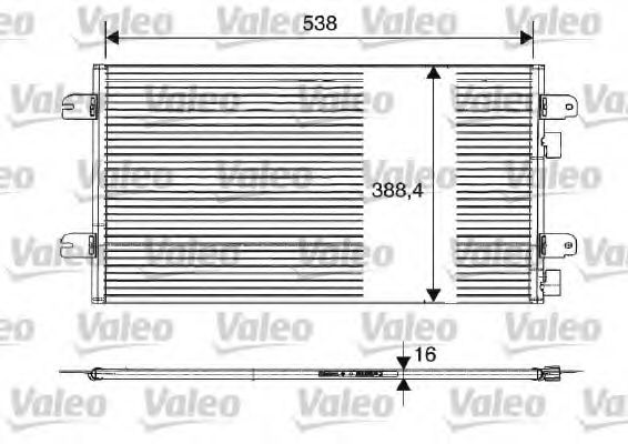 Радиатор кондиционера (конденсатор) VALEO 817701