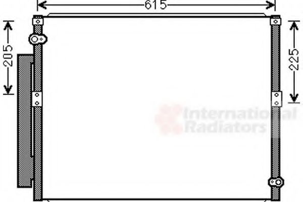 Радиатор кондиционера (конденсатор) VAN WEZEL 53005569