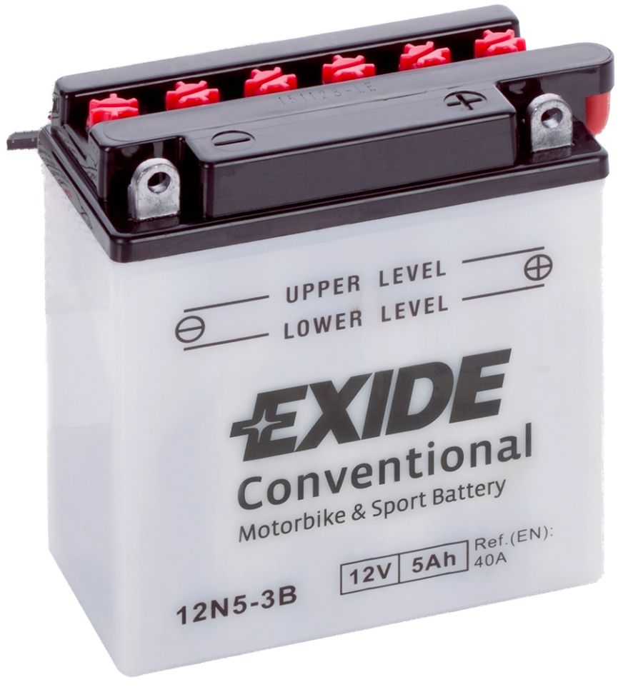 Аккумулятор EXIDE мото Conventional 5Ah 40A (EN) Кислотный EXIDE 12N53B