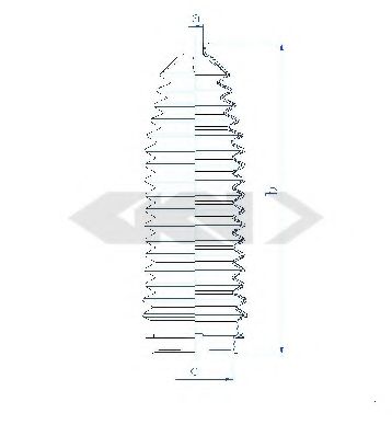 Пыльник, рулевое управление SPIDAN 84189