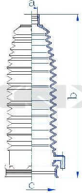 Пыльник, рулевое управление SPIDAN 84273