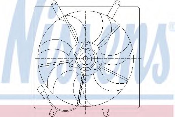 Вентилятор радиатора системы охлаждения двигателя Nissens 85014