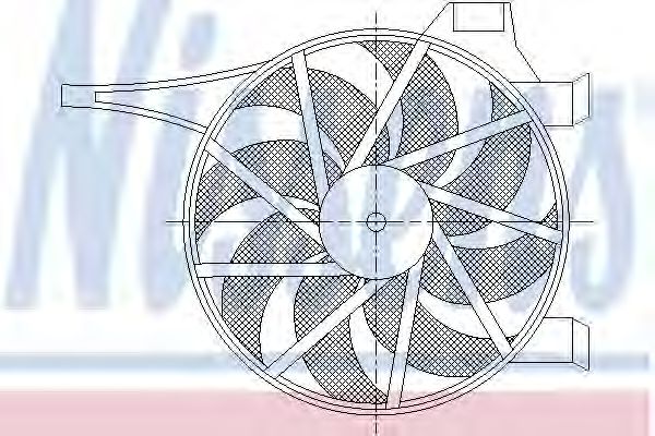 Вентилятор радиатора системы охлаждения двигателя Nissens 85596