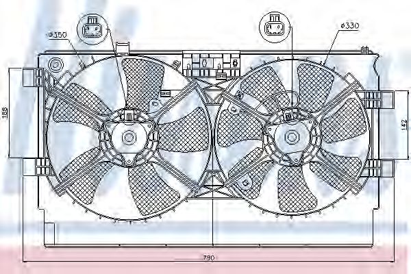 Вентилятор радиатора системы охлаждения двигателя Nissens 85635