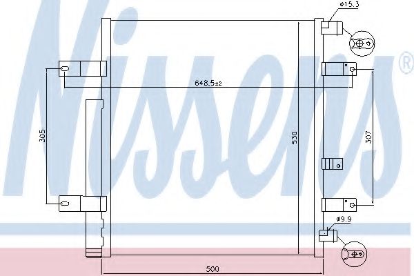 Радиатор кондиционера (конденсатор) Nissens 940094