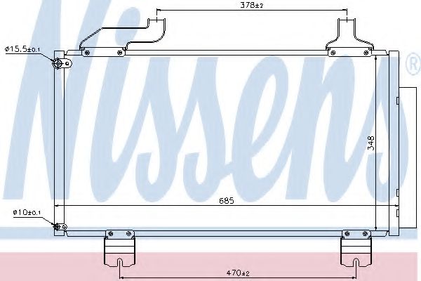 Радиатор кондиционера (конденсатор) Nissens 940114