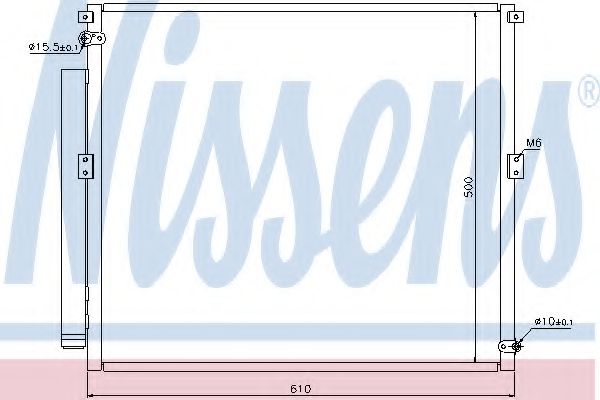 Радиатор кондиционера (конденсатор) Nissens 940167