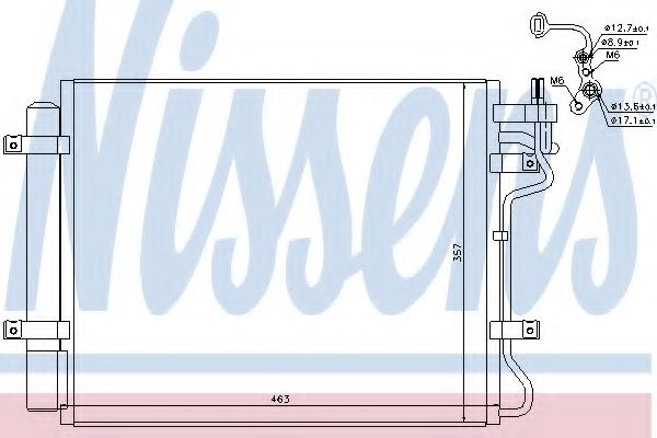 Радиатор кондиционера (конденсатор) Nissens 940314