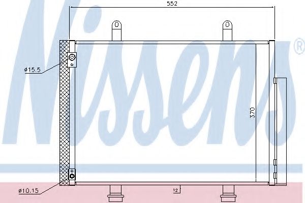 Радиатор кондиционера (конденсатор) Nissens 940356