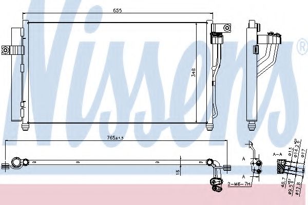 Радиатор кондиционера (конденсатор) Nissens 940360