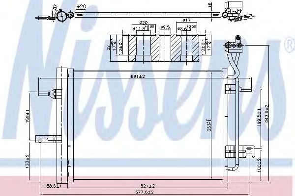 Радиатор кондиционера (конденсатор) Nissens 940511