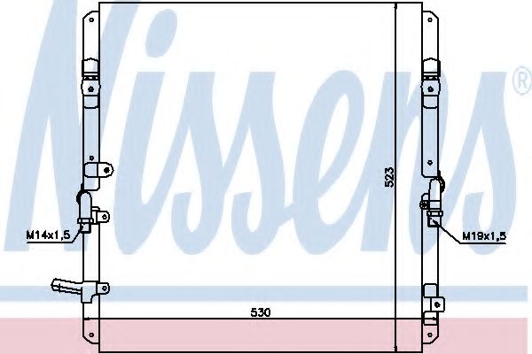 Радиатор кондиционера (конденсатор) Nissens 94053