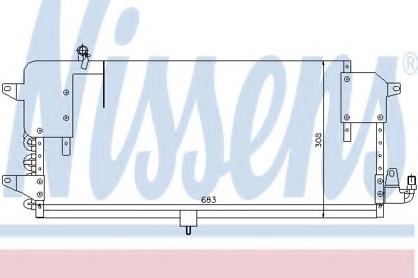 Радиатор кондиционера (конденсатор) Nissens 94174
