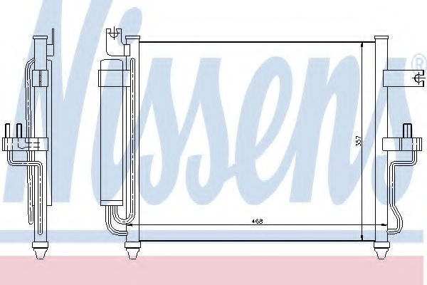 Радиатор кондиционера (конденсатор) Nissens 94452