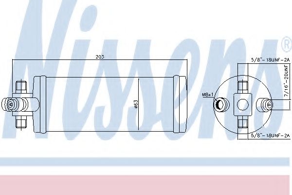 Осушитель кондиционера Nissens 95344