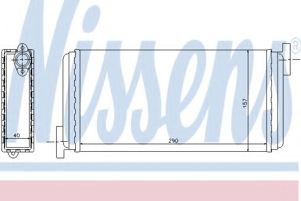 Радиатор печки салона Nissens 72002