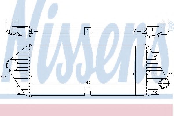 Интеркулер Nissens 96206