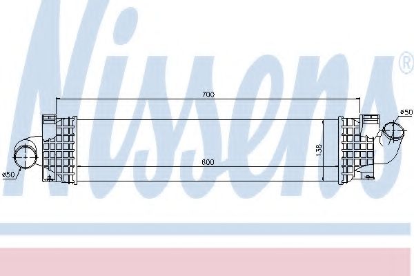 Интеркулер Nissens 96689