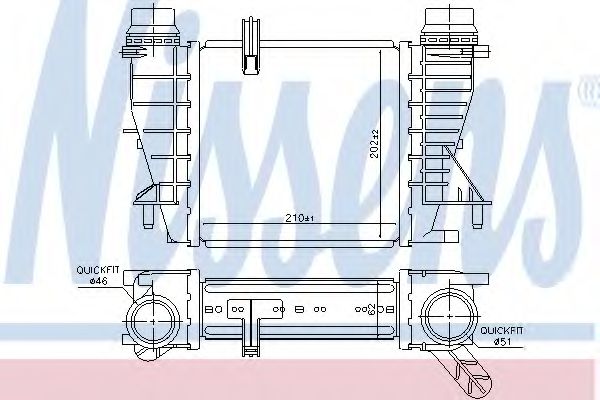 Интеркулер Nissens 96363