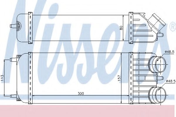 Интеркулер Nissens 96612