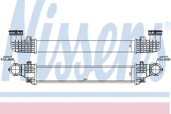 Интеркулер Nissens 96434
