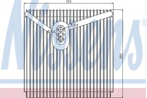 Испаритель кондиционера Nissens 92267