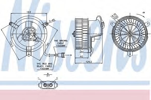 Вентилятор салона Nissens 87035