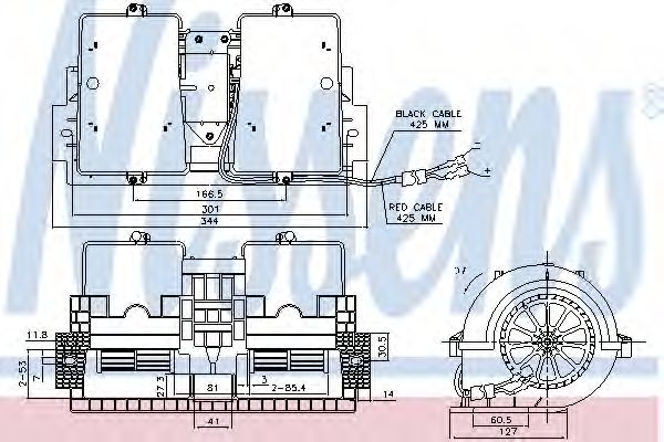 Вентилятор салона Nissens 87140