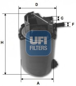 Топливный фильтр UFI 2406101