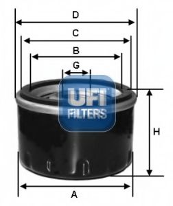 Масляный фильтр UFI 2358400