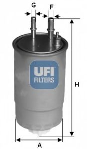 Топливный фильтр UFI 2411700