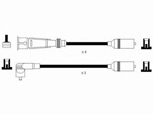 Комплект проводов зажигания NGK 7363
