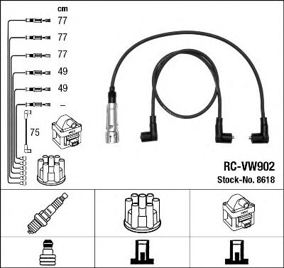 Комплект проводов зажигания NGK 8618