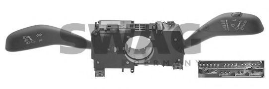 Переключатель указателей поворота; Переключатель стеклоочистителя; Выключатель на колонке рулевого управления SWAG 30945324