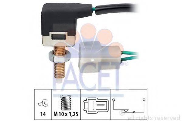 Кнопка выключатель торможения /  сцепления FACET 71057