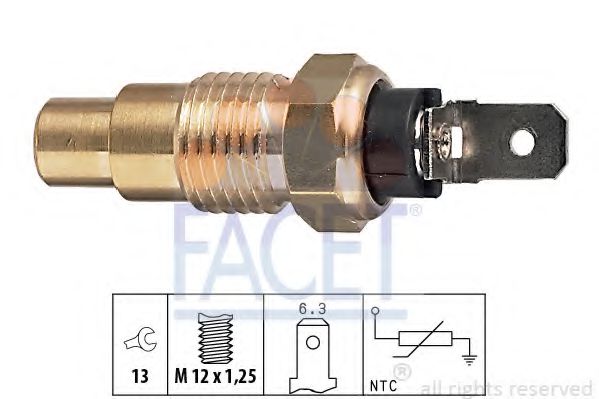 Датчик температуры охлаждающей жидкости FACET 73159