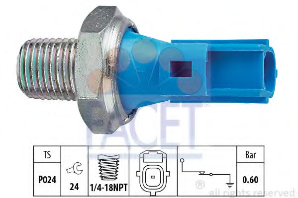 Датчик давления масла FACET 70147