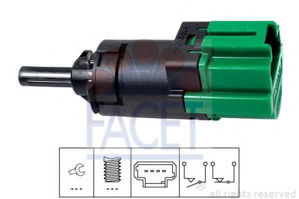 Выключатель фонаря сигнала торможения FACET 71283