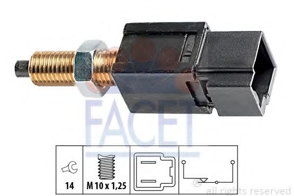 Кнопка выключатель торможения /  сцепления FACET 71052