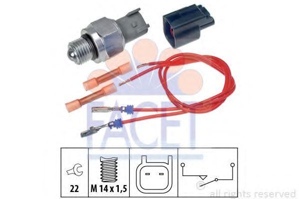 Выключатель, фара заднего хода FACET 76274K