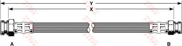 Тормозной шланг TRW PHA115