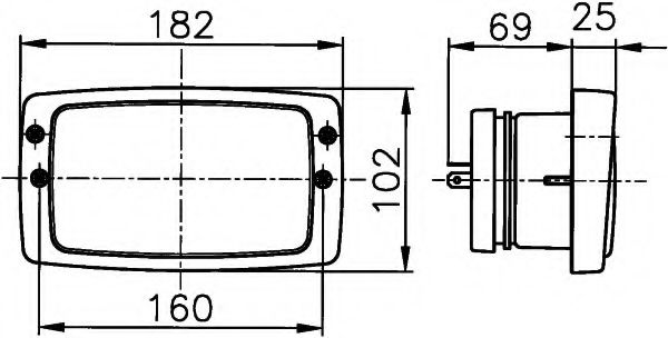 Основная фара; Основная фара Hella 1AB006213001