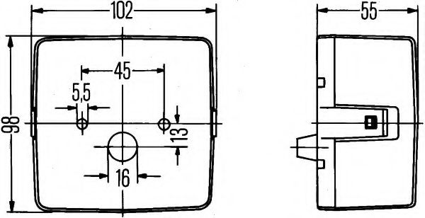 Задний фонарь Hella 2SE004623001