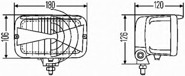 Основная фара; Основная фара Hella 1AB007145001