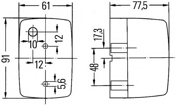 Фонарь указателя поворота Hella 2BM002652051