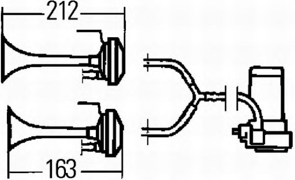 Звуковой сигнал Hella 3PB003001651