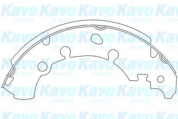 Комплект тормозных колодок KAVO PARTS KBS5402