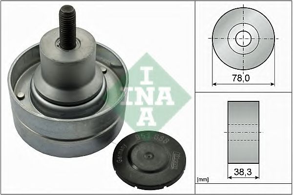 Паразитный / ведущий ролик, поликлиновой ремень INA 532082310