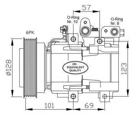 Компрессор кондиционера NRF 32204